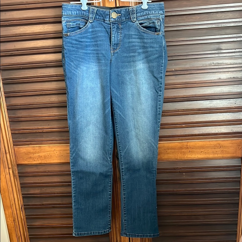 Democracy Ab Solution Blue Straight Leg Jeans with Classic Fit